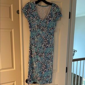 NEW Women’s Lilly Pulitzer Blue & White Midi Dress